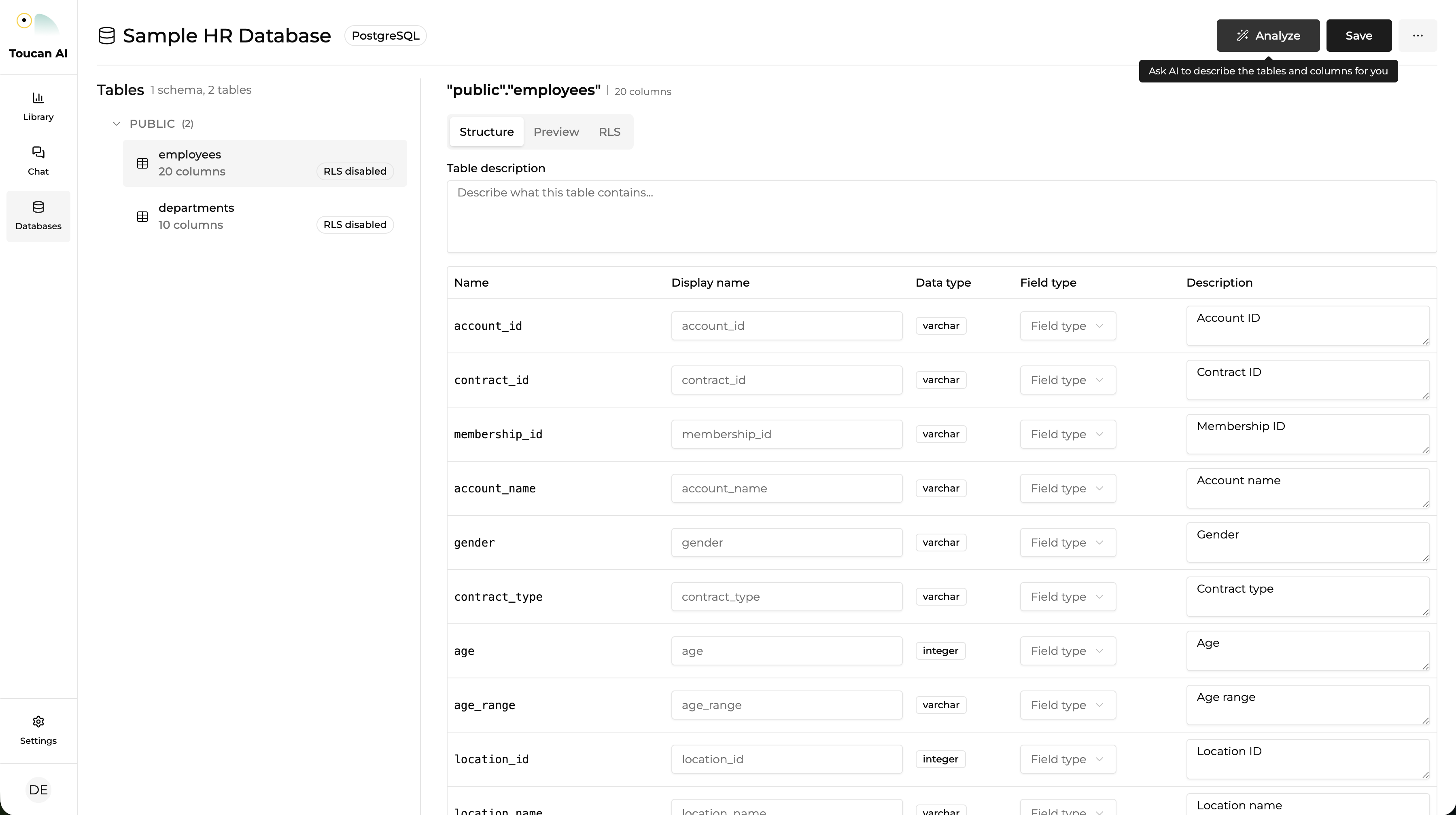 Analyze Your Database